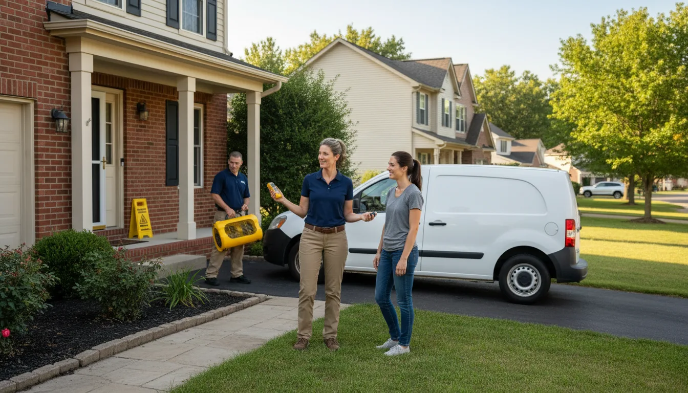 Residential water damage restoration in Chambers, NE